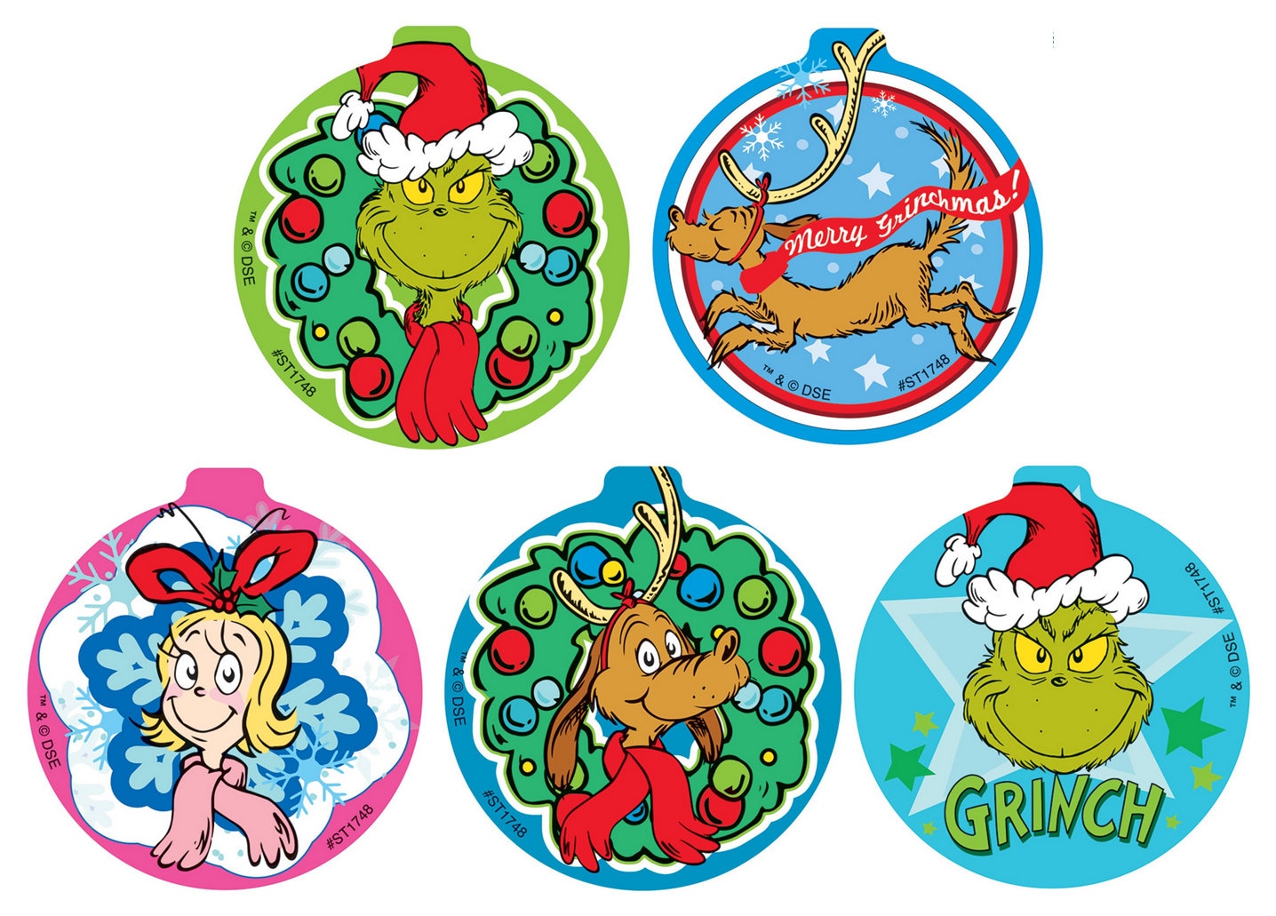 Grinch And Max Inspired Christmas Sticker Hand Drawn Paper Party grinch-and-max-inspired-christmas-sticker-hand-drawn-paper-party