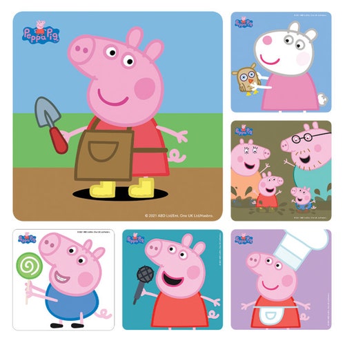 Panini Peppa Pig Wutz 2021 Sticker  25 Tüten 125 Sticker & Cards 