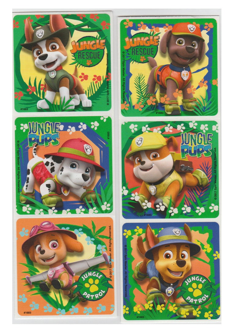 Panini Paw Patrol Jungle Pups - Lot Stickers 2024 - Album 32 Pages + 180 Stickers Dont 60 Spéciaux - Collection Aventure Jungle