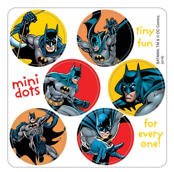 150 Batman Mini licensed Stickers 7/8 Round Etsy