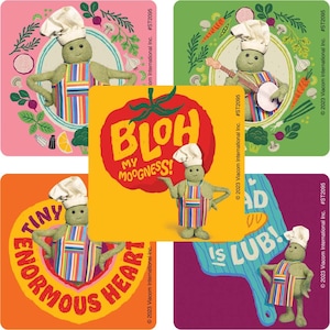 25 (met licentie) The Tiny Chef-stickers, elk 2,5 x 2,5 inch
