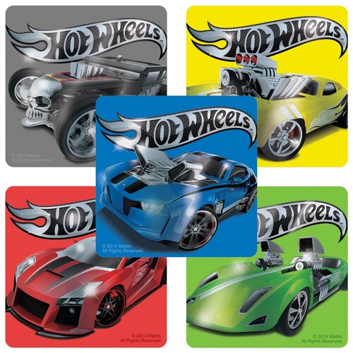 20 LICENSED Hot Wheels Foil Stickers 2.5 X 2.5 Etsy