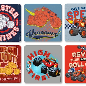 25 (Licensed) Blaze and the Monster Machines Trucks Stickers, 2.5&quot; x 2.5&quot;