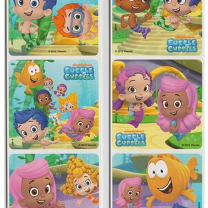 25 (Licensed) Bubble Guppies Scenes Stickers, 2.5" x 2.5"