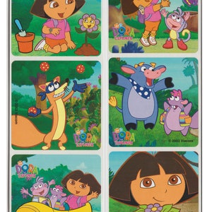 25 (Licensed) Dora the Explorer Stickers, 2.5" x 2.5" Each