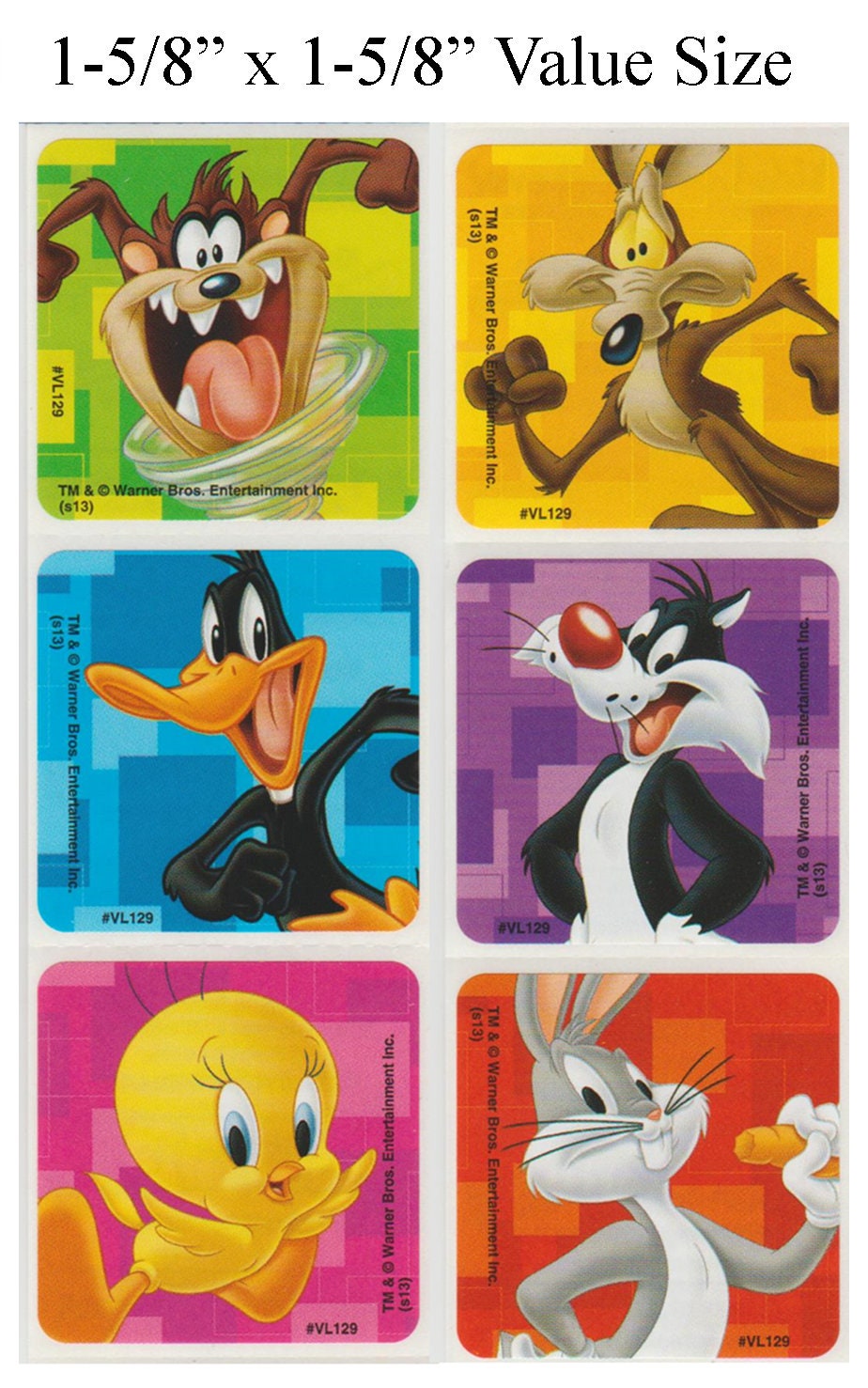 Daffy Duck Licensed Sticker LOT NEW Looney Tunes 