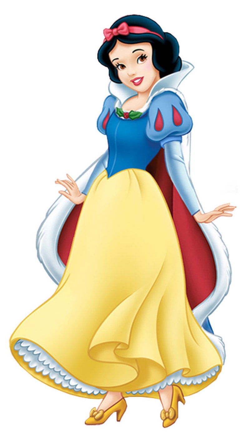Snow White Iron On Transfer 4x7 For LIGHT Fabrics