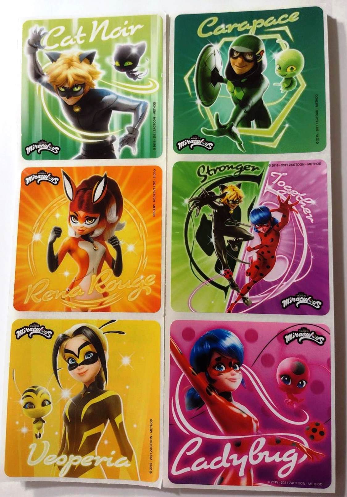 25 Licensed Sandylion Miraculous Stickers 2.5 x -  Portugal