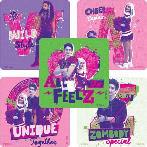 25 Disney Zombies 3 Stickers 2.5 X 2.5 Each Etsy