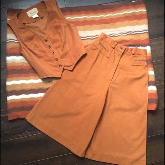 1970s Gaucho Vest & Pants Set