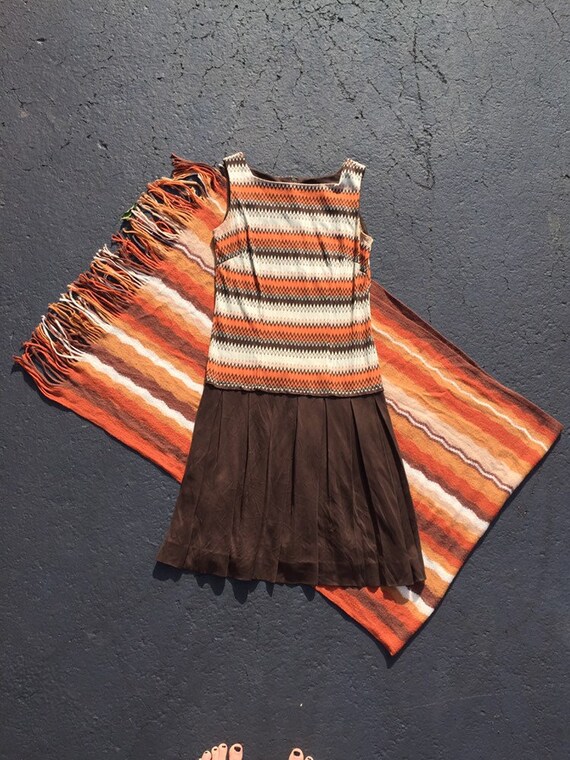 1970s Vintage Chevron Jumper