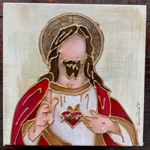 10 x 10 Sacred Heart of Jesus