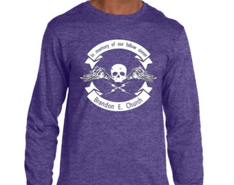 Adult Unisex Long Sleeve T-shirt - Brandon E. Church Memorial Fundraiser