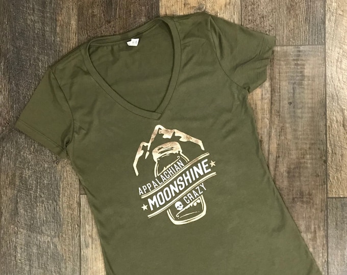 Appalachian Moonshine Crazy Women's V-Neck