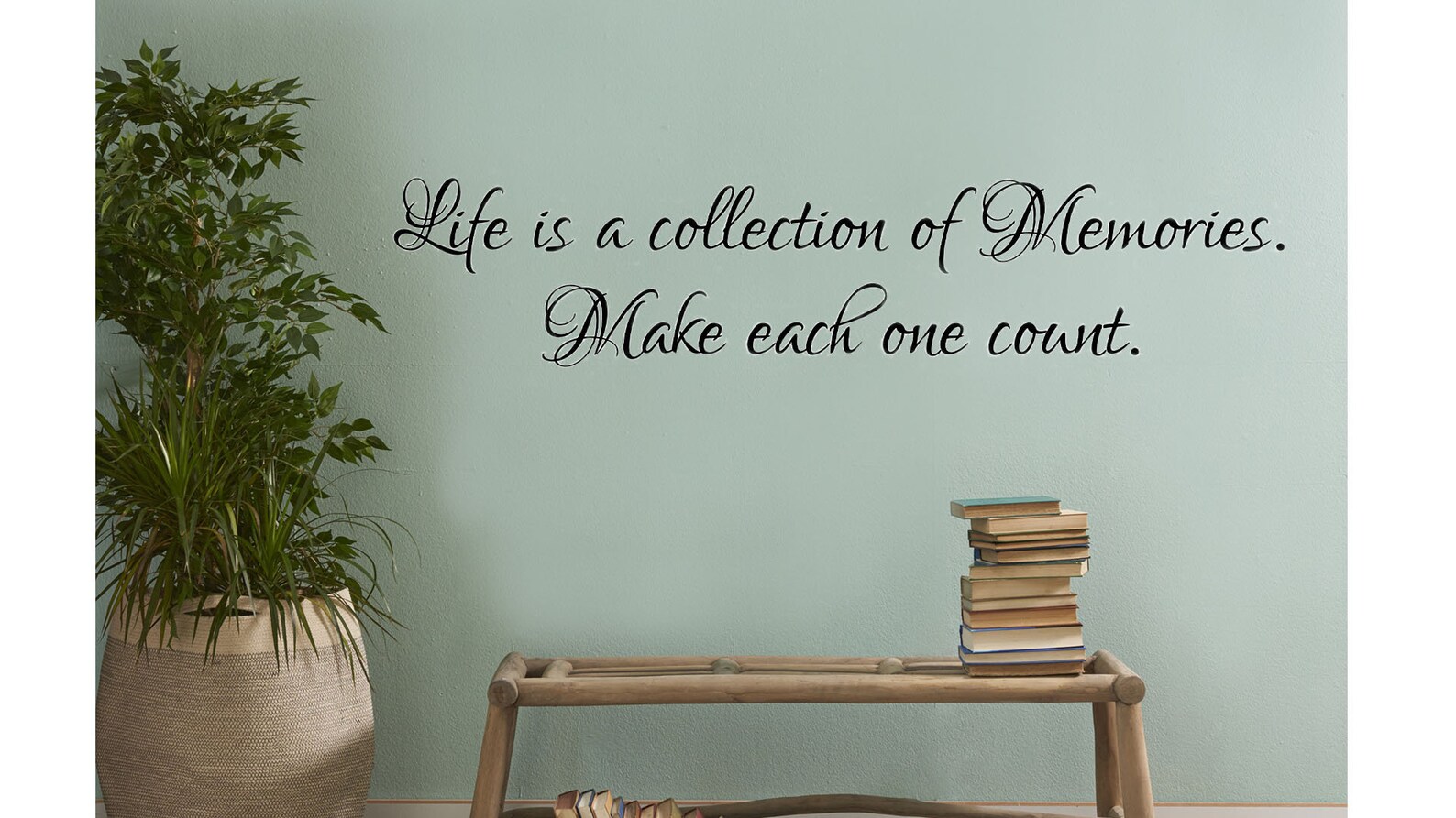 Memories Wall Saying/inspirational Vinyl Wall Decal/fancy Script Wall Art/make Memories Count