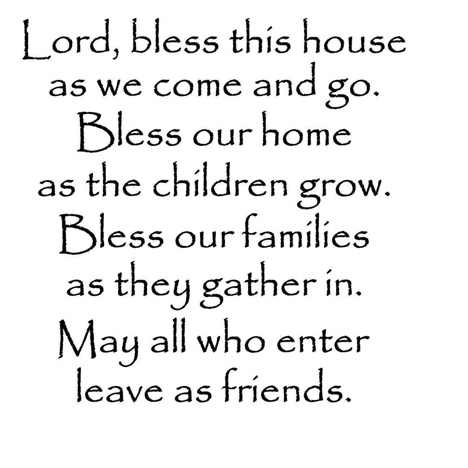 Bless This House Wall Quote/home and Family Wall Art/vinyl Wall Decal