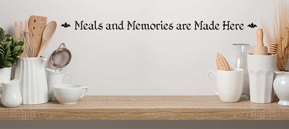 Dining Room Wall Saying Kitchen Wall Art Vinyl Wall Decal Home Etsy