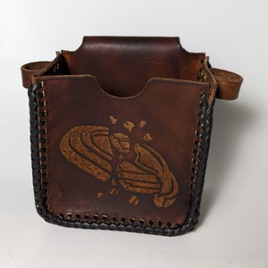 Leather Shotshell Box Holder Laced | Trapshooting | Skeet | Sporting Clays