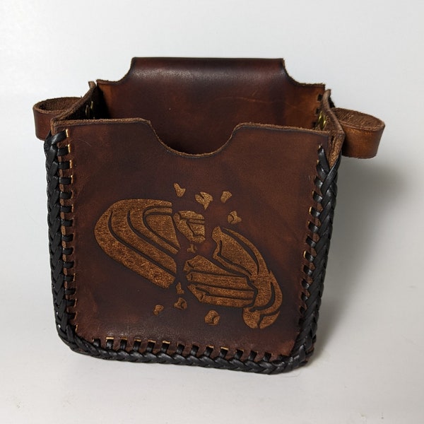 Leather Shotshell Box Holder Laced | Trapshooting | Skeet | Sporting Clays