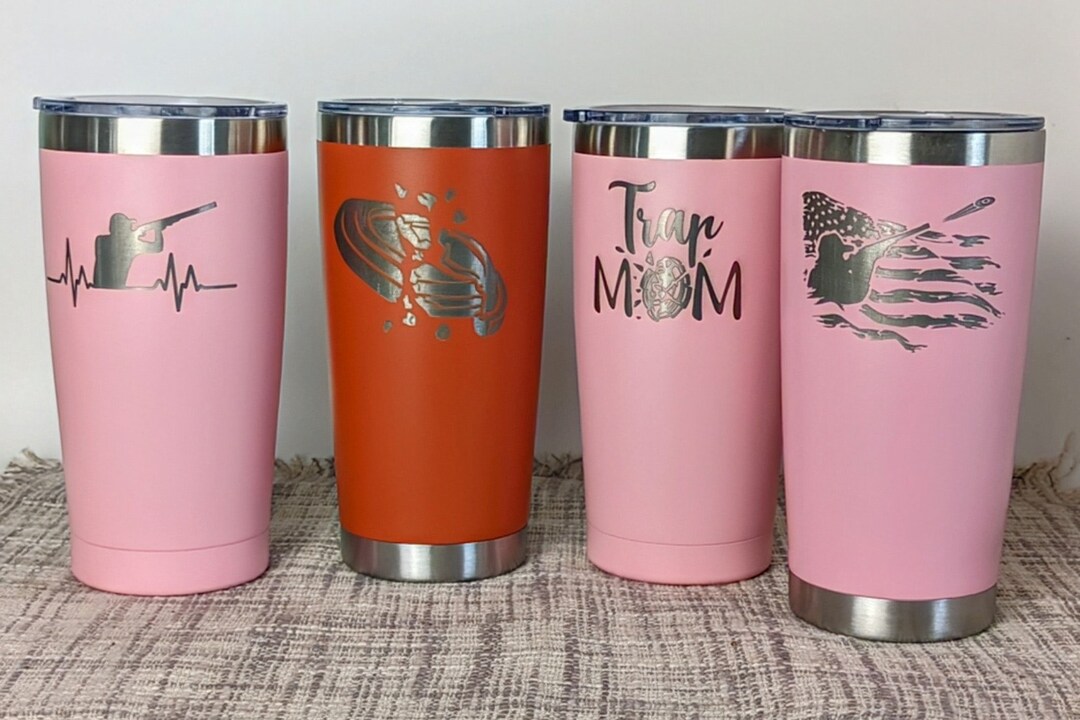 Laser Engraved Shooting Sports Insulated 20oz Tumbler Skeet Trap