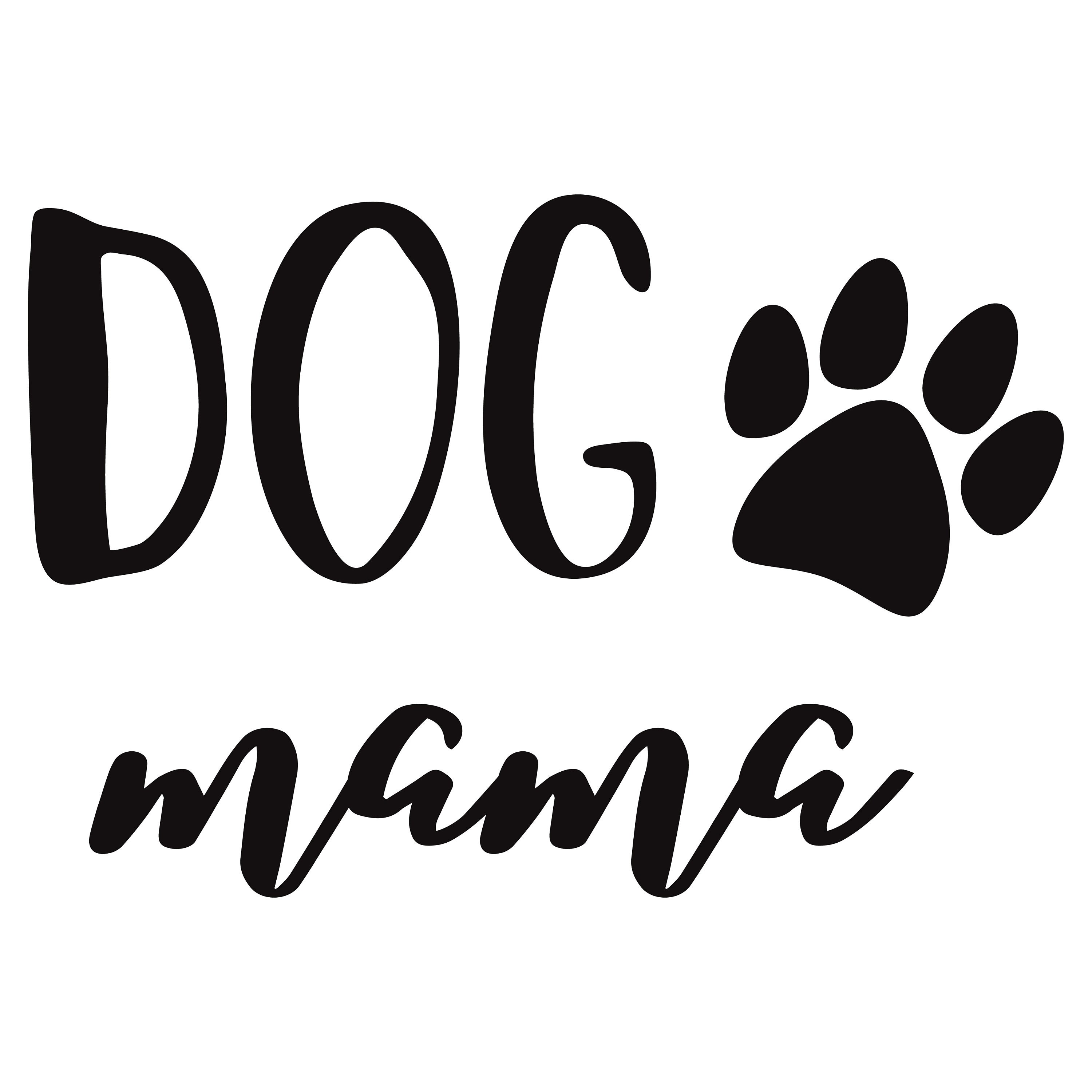 Dog mama svg paw svg dog mom svg dog mama dxf dog | Etsy