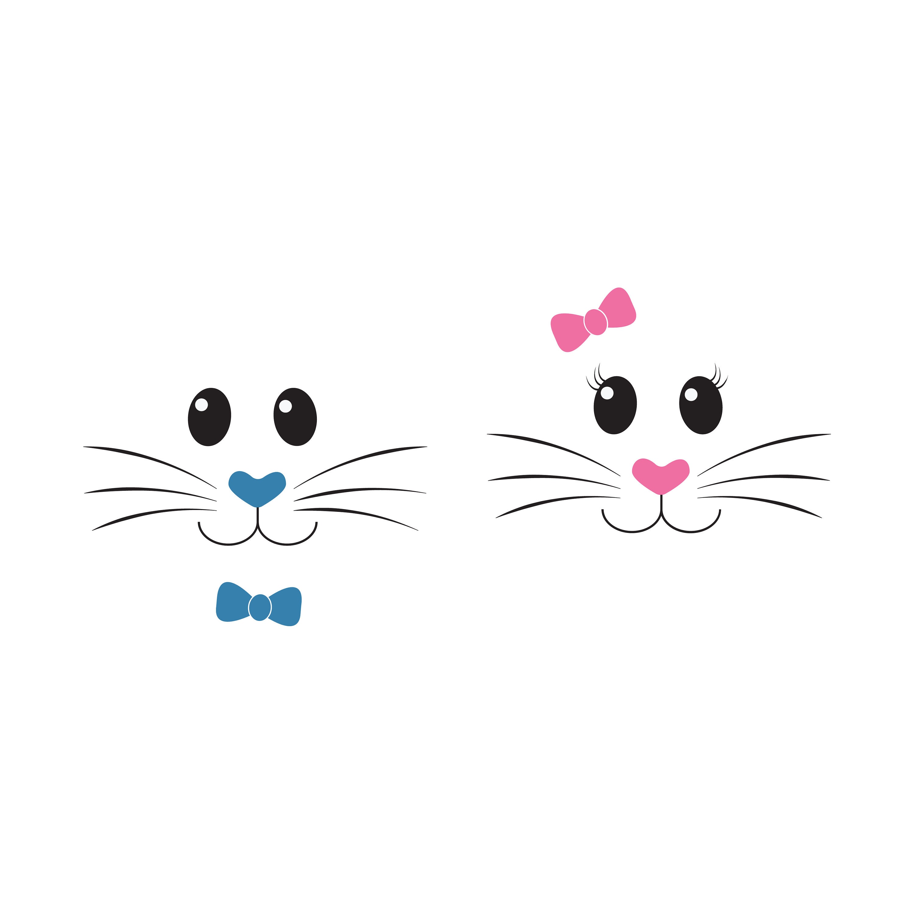 Bunny face svg bunny svg easter bunny SVG bunny face svg | Etsy