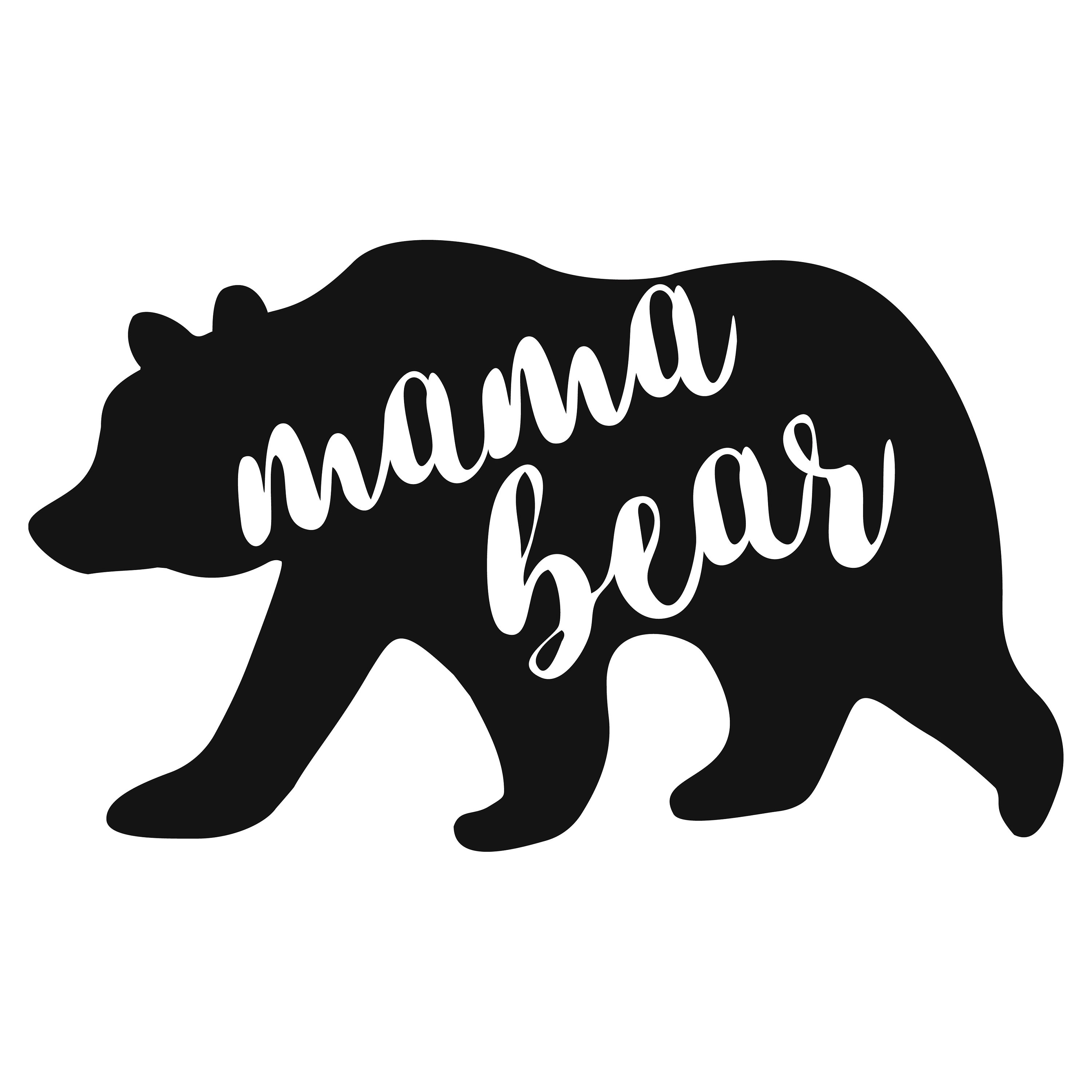 Download Mama bear svg bear family svg mama bear dxf bear mom | Etsy