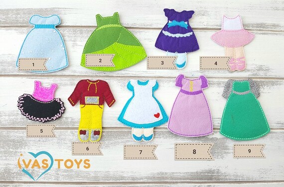 felt doll clothes