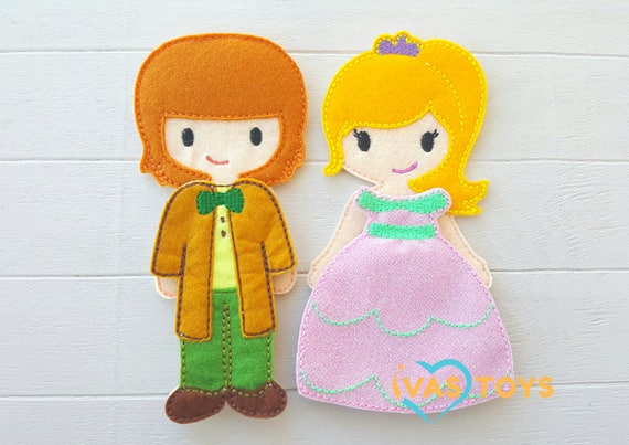 flat felt dolls