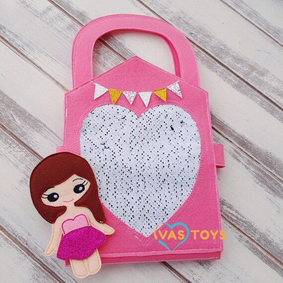felt doll house