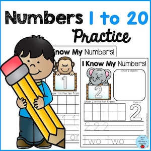 Numbers 1-20 Flashcards and Worksheets