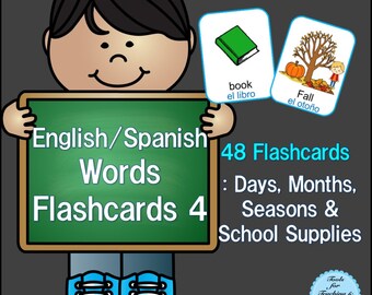 English/Spanish Word Flashcards 4