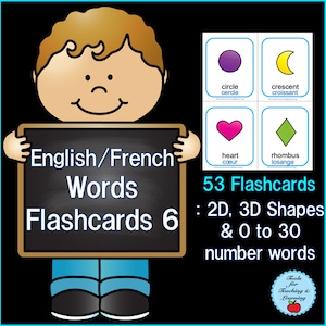 English/French Words Flashcards 6