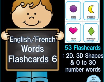 English/French Words Flashcards 6