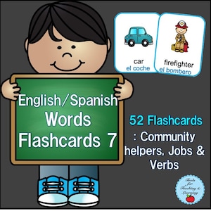 English/Spanish Word Flashcards 7