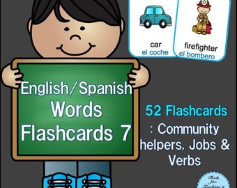 English/Spanish Word Flashcards 7