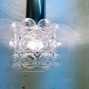 Pendant lamp Bubble Glass by Glashütte Limburg 70s design Helena Tynell