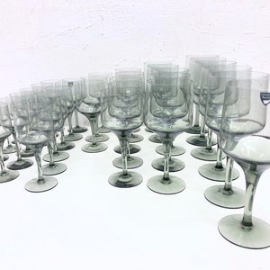 Mixed lot of Rhapsody wine and schnapps glasses design Sven Palmqvist for Orrefors 1959