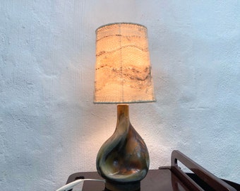 Duńska ceramiczna lampa stołowa marki Axella, design z lat 60. i 70. XX wieku