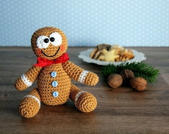 Crochet pattern gingerbread man - PDF file German