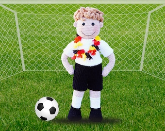 Häkelanleitung Fußballer Toni - PDF Datei deutsch