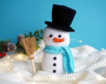 Crochet pattern Snowman Finni - PDF file in German