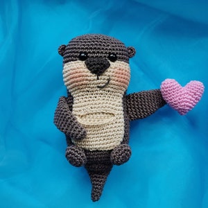 Crochet pattern Otter Emil - PDF file in German