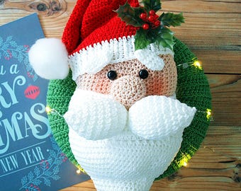 Häkelanleitung Türkranz Weihnachtsmann - PDF Datei deutsch