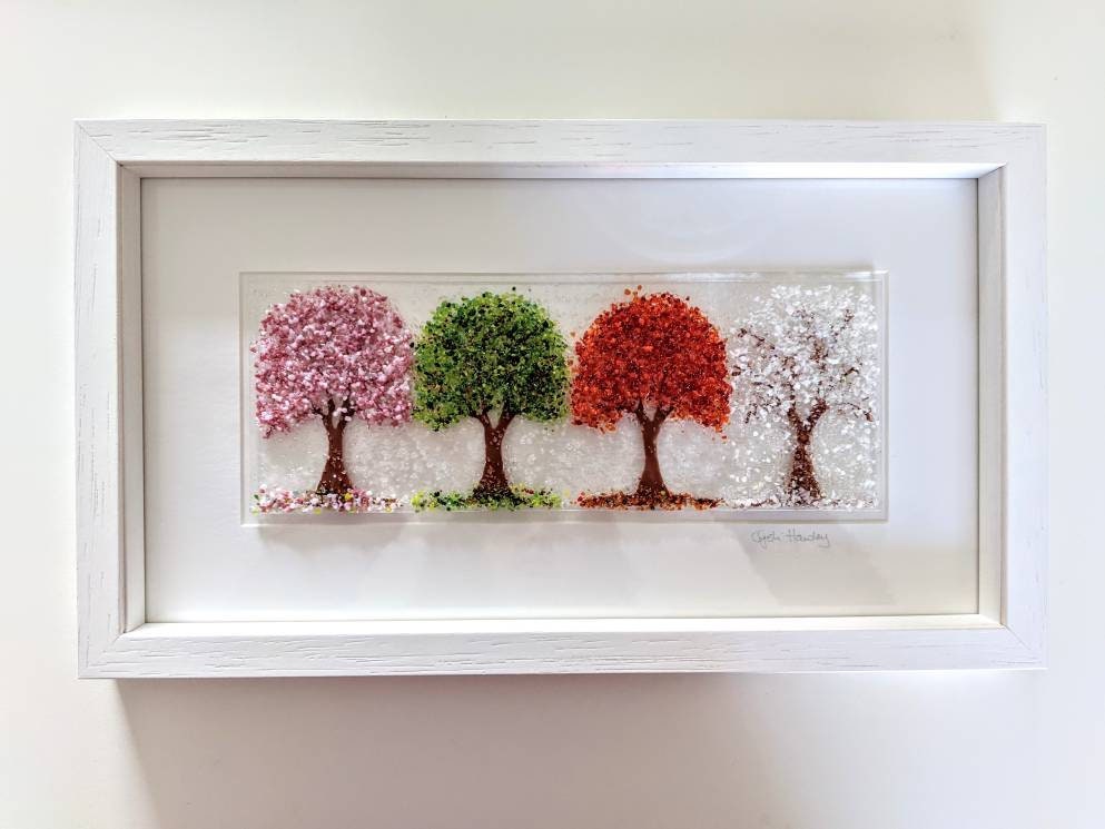 Fused Glass Art Cherry Tree Picture Etsy UK