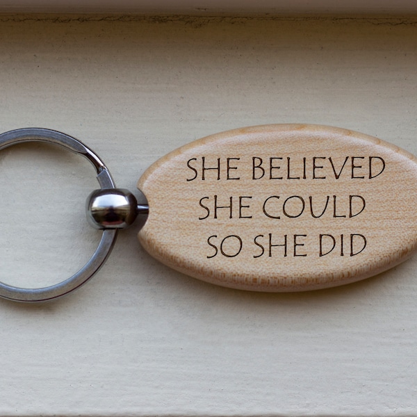 Quote Key Chain Etsy