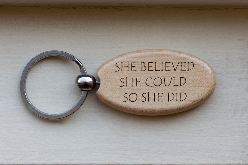 Personalize Key Chain Inspirational Quote Key Chain Love Key | Etsy