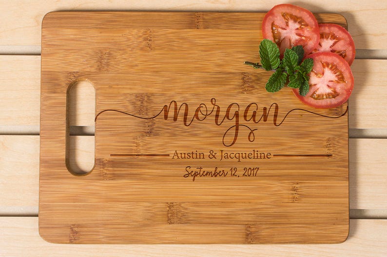 Housewarming Gift Personalized cutting board Family Name Engraved Cutting Board Anniversary Gift Wedding Gift Kitchen Decor