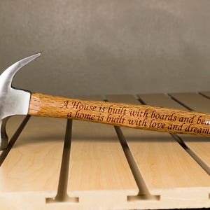 Personalized Hammer, Fathers day gift, hammer, Custom hammer, Quote Engraved hammer, Best Gift for him, Unique Custom gift