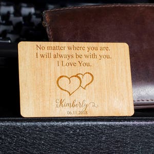 Wooden Wallet insert, Customized Wallet Insert, Custom Wallet Card, Wood Wallet, Wooden Wallet Insert Card, Wooden Wallet Insert Gift